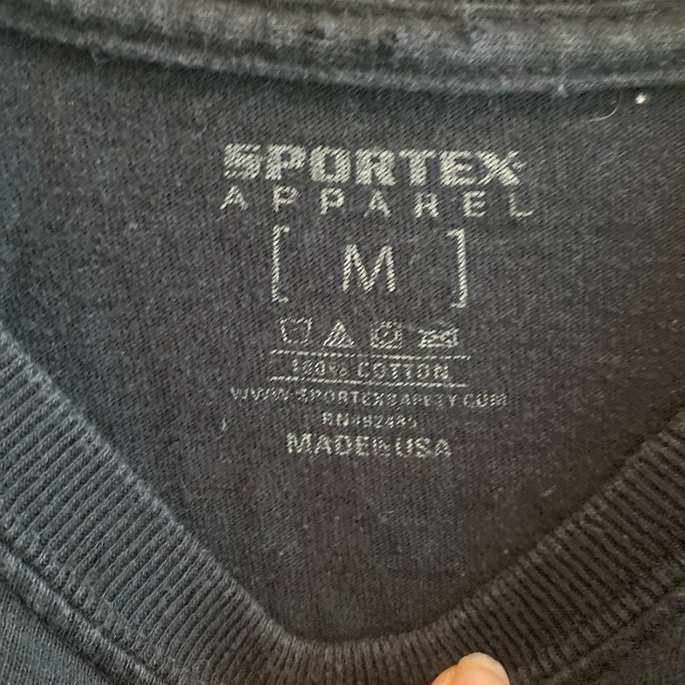 SPORTEX Black Arizona Horse Embroidered Tee Shirt Vintage - Picture 5 of 5